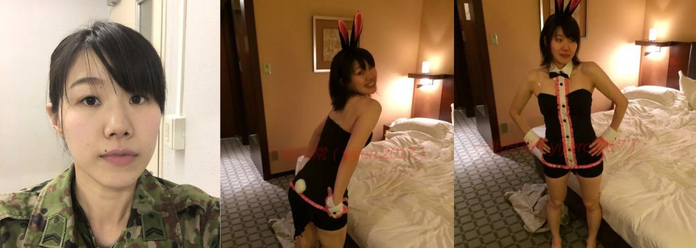 日本自卫队女兵和驻日美军做爱事件曝光，日本女兵犹如慰安妇，享受着美国大兵的鸡吧